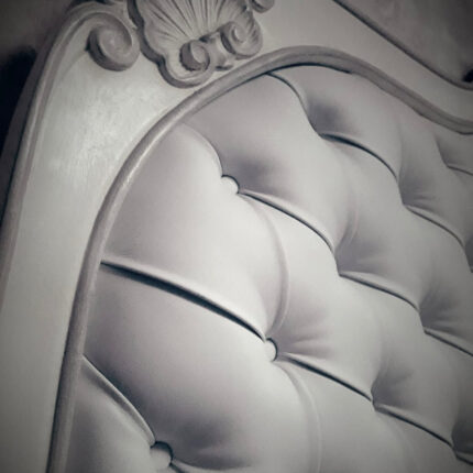 Letto matrimoniale intaglio conchiglia