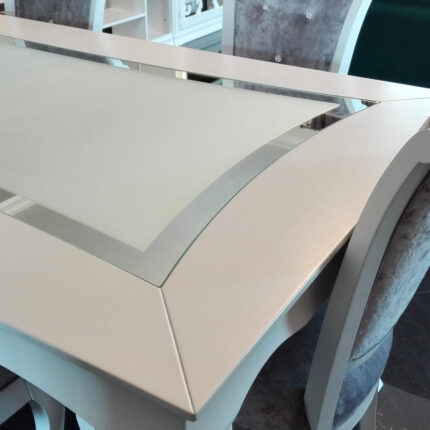 Tavolo rettangolare con specchio