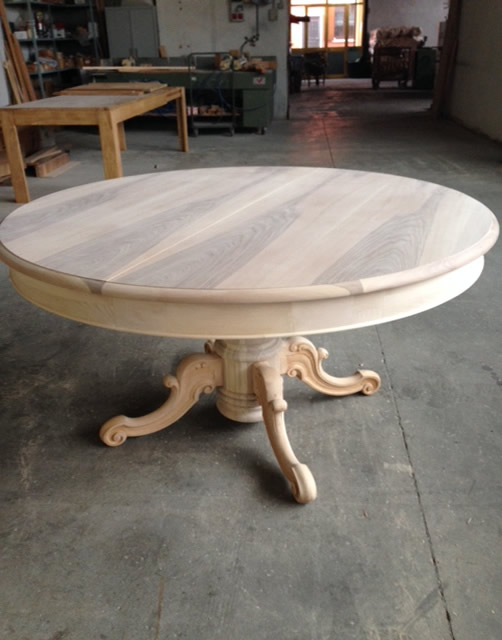 table Tavolo tondo allungabile in noce