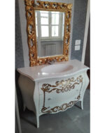 Mobile da bagno bombato 3 cassetti