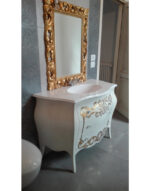 Mobile da bagno bombato 3 cassetti