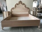Letto Intagliato con contenitore e rete alzaletto