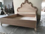 Letto Intagliato con contenitore e rete alzaletto