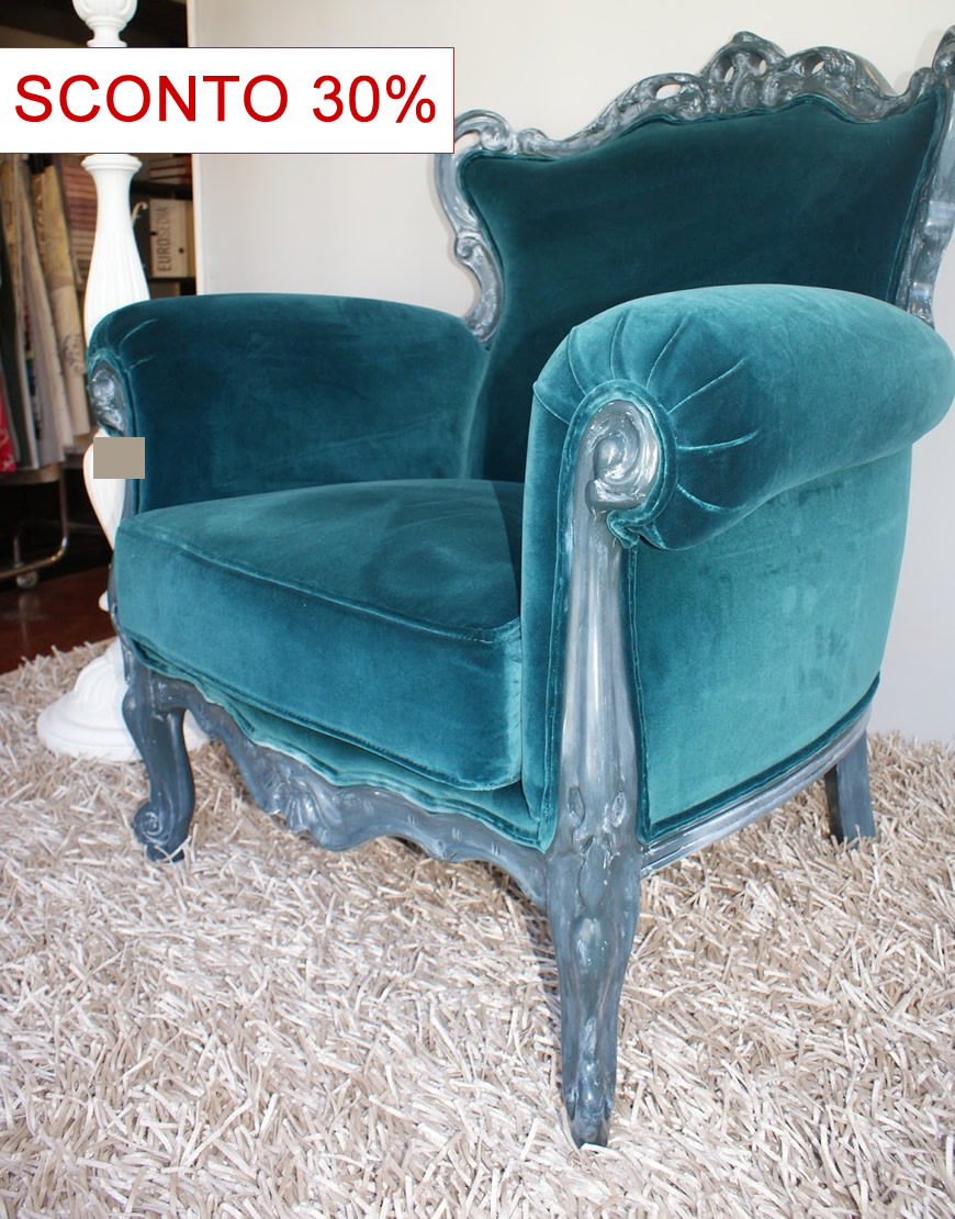 table Poltrona barocca imbottita Sconto 30%